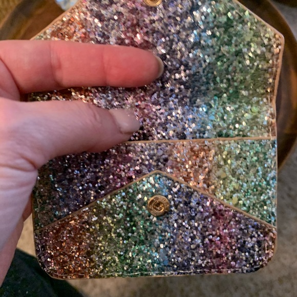 🌈SALE TODAY!🌈Rainbow Glitter Card Case! - Picture 2 of 4